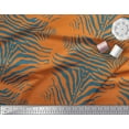 thumbnail image 2 of Soimoi Orange polyester Crepe Fabric Wild Animal Skin Print Fabric by Yard 42 Inch Wide, 2 of 3