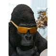 thumbnail image 2 of Hi-Line Gifts 19" Gorilla Head with Eye Glasses Outdoor Garden Statue, 2 of 4