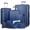 Navy Blue, variant on Gowill 4 Piece Luggage Sets with 7 Pieces Organizer Bags, 20/24/28/32 inch ABS Carry-on and Checked Suitcase Large Travel Sets, Black Tan