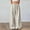 Beige wide leg lounge pants a1, variant on Cagogo Women's Wide Leg High Waisted Flowy Striped Casual Lounge Pants Trousers Loose Long Beach Workwear, Blue S