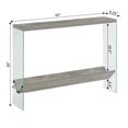 thumbnail image 5 of Convenience Concepts SoHo V Console Table with Shelf, Faux Birch, 5 of 6