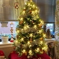 thumbnail image 5 of Star String Lights Battery Operated Waterproof 40 LED 20 FT Star Fairy String Lights with Remote Control for Home, Party, Christmas, Wedding, Garden Decoration, Warm White, 5 of 7
