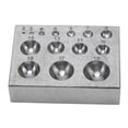thumbnail image 1 of Steel Dapping Block High Hardness Steel Fine Polishing Smoother Burr Free Jewelry Making Tool for DIY Jewelry, 1 of 4
