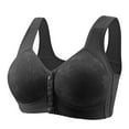 thumbnail image 5 of Meichang 6 Pack Daisy Bras for Older Women Large Bust Front Snap Bralettes Wireless Push Up Everyday Bras Wirefree Comfortable Breathable Plus Size Bralettes, 5 of 5