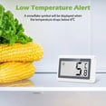 thumbnail image 3 of KeeKit Refrigerator Thermometer, 2 Pack Digital Fridge Thermometer with LCD Display, Freezer Temperature Gauge with ℃/℉ Switch, Frost Alarm for Home, Office, Kitchen & Restaurants, 3 of 8