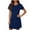 #122-Navy, variant on Censtreet Nightgowns for Women Short Sleeve Sleepshirt Nightshirt Soft Pajamas Dress Casual Sleepwear