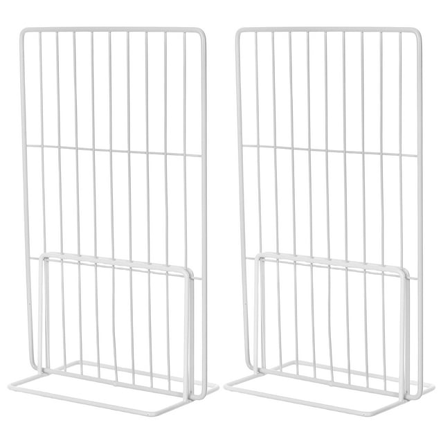 Minkissy 2pcs Vertical Storage Freezer Separator Iron White For Home Use