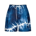 thumbnail image 5 of Pantalones Cortos Sueltos para Mujeres de Verano Impreso Encaje Hasta Bolsillo Elástico Pantalones Cortos Casuales Poliéster, Moda Pantalones Cortos de Verano para Uso Diario Y de Ocio, 5 of 5