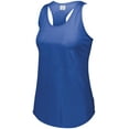 thumbnail image 2 of Augusta Sportswear Womens Lux Tri-Blend Tank, Royal Heather, S, 2 of 2
