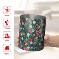 thumbnail image 5 of 12oz Coffee Tumblers Dark Green Christmas Ornament Pattern Stainless Steel Vacuum Insulated Travel Tumbler Coffee Cups Mug with Lid and Straw with Cleaning Brush for Cold & Hot Drinks, 5 of 5