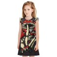 thumbnail image 1 of Balery Red Mushrooms Camisón de princesa para niñas, pijama de algodón con mangas abullonadas, suave y bonito.-XX-Large, 1 of 6