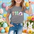 thumbnail image 4 of WOYY Easter Graphic Tees for Kids Boys Girls Cute Short Sleeve Crew Neck T-Shirt, Sizes 1-13, 4 of 4