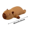 thumbnail image 2 of Soft Capybara Stuffed Animal Plush Pillow for Kids Adults, Huggable Sleeping Aid Companion with Vacuum Packaging, 2 of 8