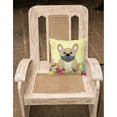 thumbnail image 2 of Carolines Treasures BB6010PW1818 Easter Eggs French Bulldog Cream Fabric Decorative Pillow, 2 of 2