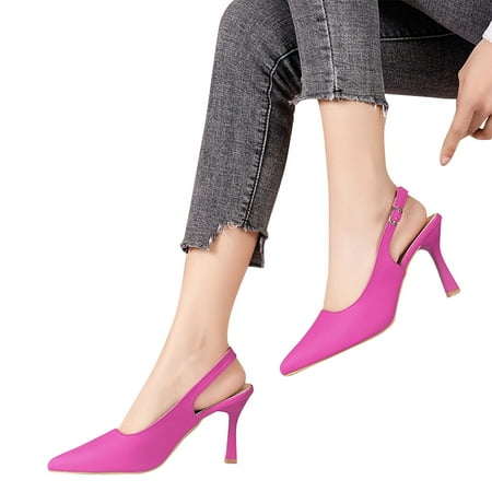 Clearance & Promo  Elevated Temperament Pointed Sandals Heels  Women s Dress Shoes  Comfortable Material  Stylish Design  Casual/Evening Wear  Supportive Footbed  Non-Slip Sole