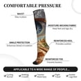 thumbnail image 3 of Lsque Surreal Desert Eye Landscape Pattern Sport Compression Socks for Men & Women 15-20 mmHg Knee High Nurse Pregnant Running Medical and Travel Athletic, 3 of 6