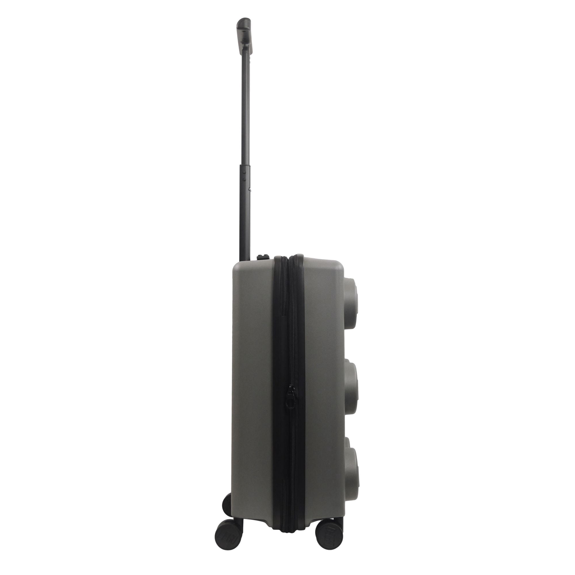 LEGO 22 Inch Carry On Rolling Luggage, Signature Brick Hardshell Suitcase with Spinner Wheels, Grey