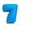 B, variant on Number 7 Squeeze Toy Toy 10cm Slow Rising Fidget Sensory Learning Toy Soft Stress Relief Decompression for Adults Office Desk Decor