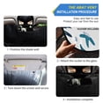 thumbnail image 2 of ALAZA Summer Palm Trees Windshield Sun Shade Car Foldable Sun Visor Block UV Rays Protector 53"x23.5", 2 of 8