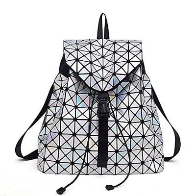 Gym Bag Sports Holdall 3D Geometric Figure Triangle Canvas Shoulder Bag Overnight Travel Bag for Men and Women