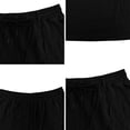 thumbnail image 7 of CIENVNSTG Men's Linen-Textured Quick-Dry Shorts Drawstring Waist Breathable Beach & Casual Shorts Black L, 7 of 7