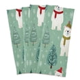 thumbnail image 2 of Kitchen Towel 28x18 Inches x1，Plate Towel, Decorative Towel, Napkin, Tea Towel Tea Towels For Kitchen Dish Cloths & Dish Towels White Christmas Bear Pattern, 2 of 7