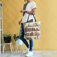 thumbnail image 4 of FORMRS Womens Canvas Tote Bag with Zipper Inner Pocket Shoulder Handbag, Shelf Plants, 4 of 7