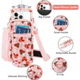 thumbnail image 3 of Water Bottle Carrier Bag 25oz/32oz Water Bottle Pouch Holder Adjustable Shoulder Strap Neoprene Water Bottle Sling Bag with Phone Pocket Insulated Tumbler Accessories Gifts for Women, 3 of 6