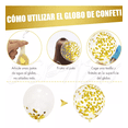 thumbnail image 3 of 60 Kit Globos Metalicos Blanco Dorados Decoración Cumpleaños DORADO, 3 of 5