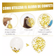 thumbnail image 3 of 60 Kit Globos Metalicos Blanco Dorados Decoración Cumpleaños DORADO, 3 of 5
