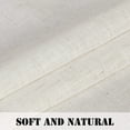 thumbnail image 4 of PrimeBeau Natural Linen Texture Sheer Panels with Nickel Grommets, 52" W x 96" L, Ivory, 4 of 5