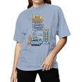 thumbnail image 2 of Retro Design Graphic Women's Light Blue T-Shirt, 2 of 3