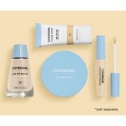 COVERGIRL Clean Matte Pressed Powder, 525 Buff Beige, 0.35 oz