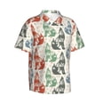 thumbnail image 2 of Hawaiian Shirt For Men, Gothic Cool Husky Multi Color Mens Button Down Short Sleeve Shirt, Summer Beach Shirts For Men, 2 of 2