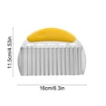 thumbnail image 3 of Stainless Steel Crinkle Cutter French Fry Slicer - Wavy Knife for Potato, Carrot, Vegetable Cutting Tool - Yellow, 3 of 6