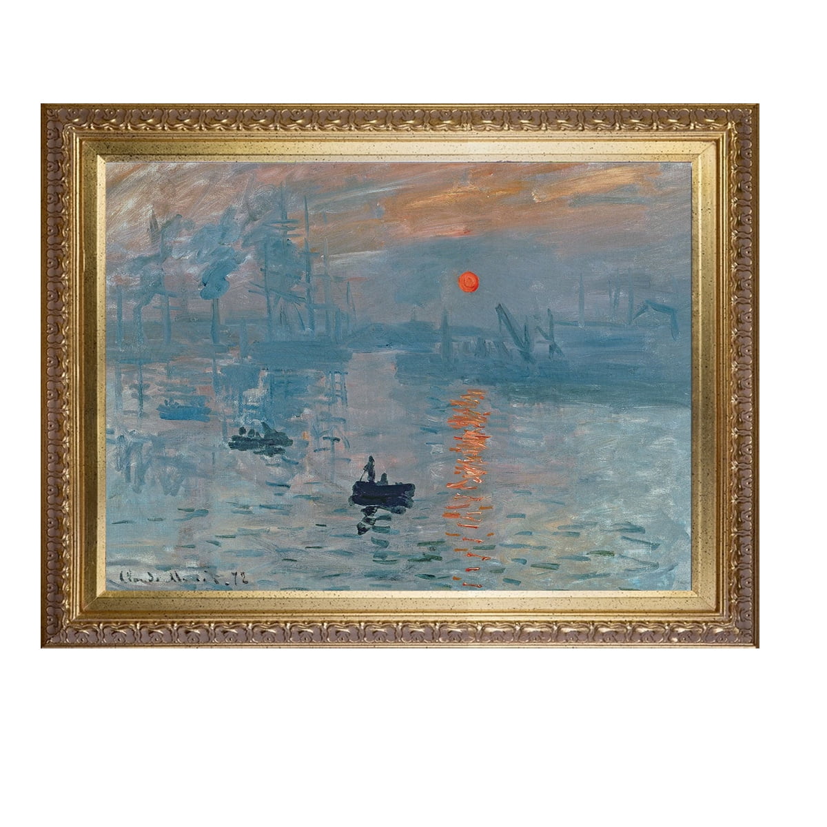 Claude Monet Impression Sunrise Canvas Fine Wall Art Giclee Prints Home Decor