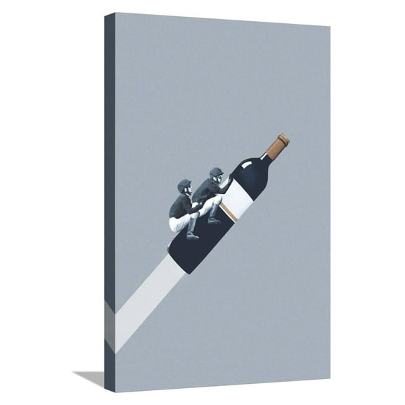 Art.com We ride until dawn Stretched Canvas Print Wall Art by Maarten Leon, 16" x 24"