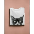 thumbnail image 3 of Cat Face Sketch Sweatshirt Women -SPIdeals Designs, Female x-Large, 3 of 4