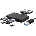 thumbnail image 1 of Lector de tarjetas SD, lector de tarjetas USB 3.0 tarjeta de memoria de cámara, adaptador 7 en 1, lector de tarjetas USB/escritor (5 Gbps) Pamolo Rápido, 1 of 6