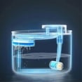 thumbnail image 2 of Fuente de agua inteligente para mascotas, bebedero automático silencioso para perros y gatos, dispensador de agua con filtro de carbón activo eléctrico y carga USB, dispensador de agua azul, 2 of 5