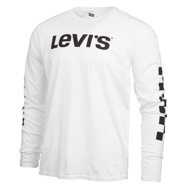 Camiseta Gráfica Levis Logo para Hombre Blanca Mediana