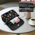 thumbnail image 4 of TSOVTHRID Colorful Dog Paw Print PU Leather Crossbody Bags for Women Crossbody Purse with Adjustable Strap Zipped Pockets Handbag Shoulder Bag, 4 of 7