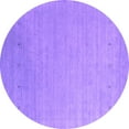 thumbnail image 1 of Ahgly Company Indoor Round Abstract Purple Contemporary Area Rugs, 4' Round, 1 of 4