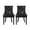 Dark Brown/Midnight, variant on Noble House Will Contemporary Faux Leather Dining Chairs, Set of 2, Dark Brown