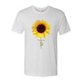 thumbnail image 2 of Wild Bobby, Sunflower Christian Faith Cross Inspirational/Christian Mens Premium Tri Blend T-Shirt, Heather White, Medium, 2 of 3