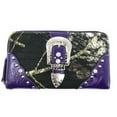 thumbnail image 3 of Premium Rhinestone Buckle Camou Women's Handbag with Matching Wallet in 7 Colors, 3 of 6