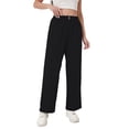 thumbnail image 1 of TaTaai Women's Casual Solid Corduroy Long Pants Elastic Waist Sweatpants with Pockets Soft Thick Fabric Daily Wear Trousers Gift, 1 of 8