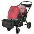 thumbnail image 3 of Monbebe Everyday Outings Wagon Stroller, Cardinal Red, Toddler, Unisex, 3 of 27