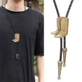 thumbnail image 2 of Relief Boots Pendant Bolo Tie for Grooms Wedding Evening Party Necktie, 2 of 17