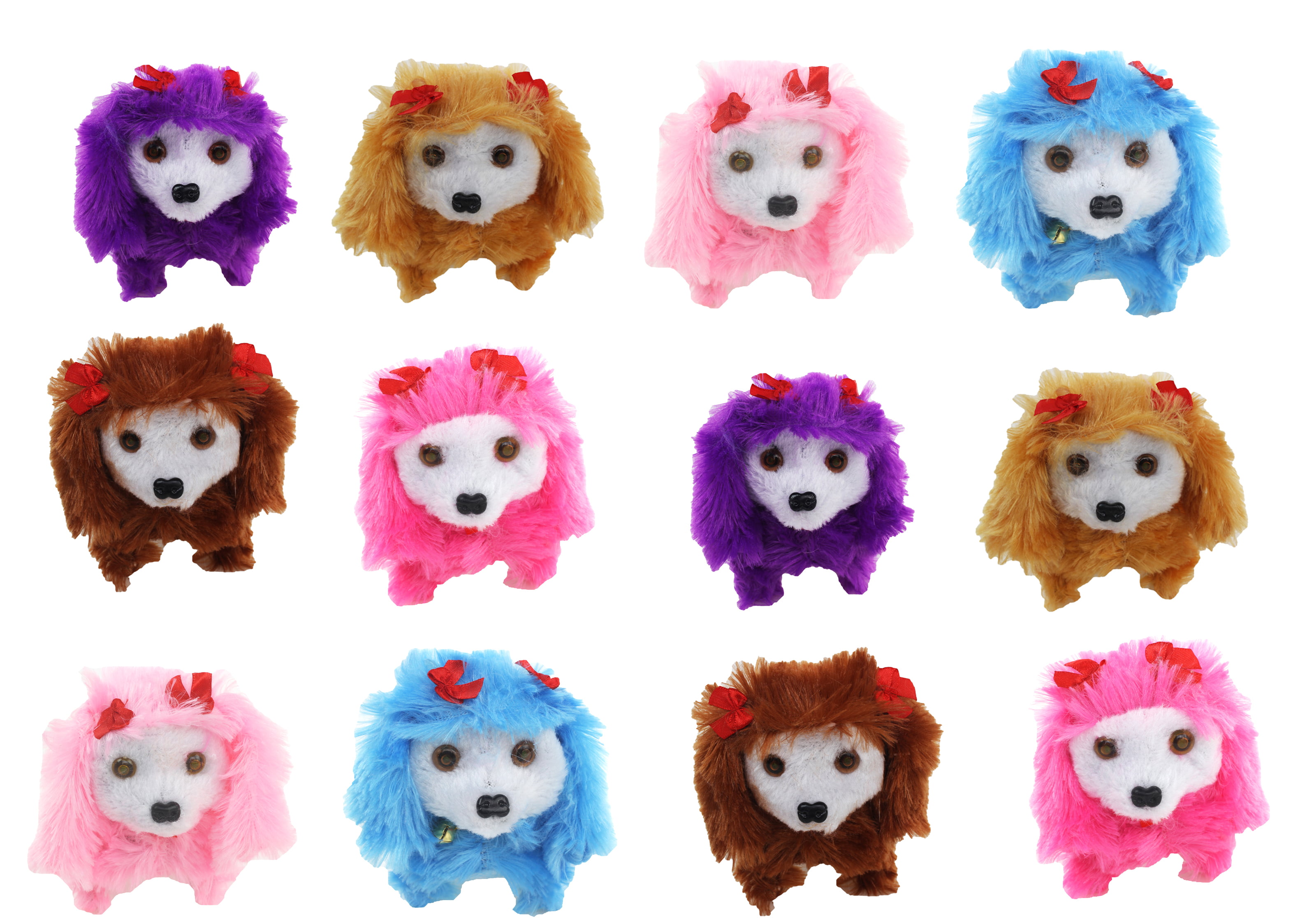 Set Of 12 Cute Puppies Flower Puppy 22 Walking Battery Operated Toy Plush Play Dog Doll W Wagging Tail Moving Head Realistic Walking Action Colors May Vary Walmart Com Walmart Com